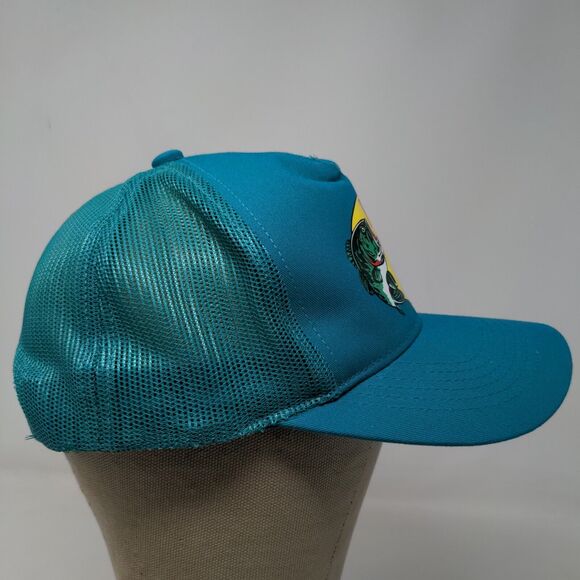 Bass Pro Shops Men's Snapback Hat Gone Fishing Trucker Cap Blue OSFM - Picture 6 of 12